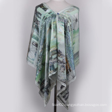 Digital Printed Silk Shawl (13-BR110303-3)